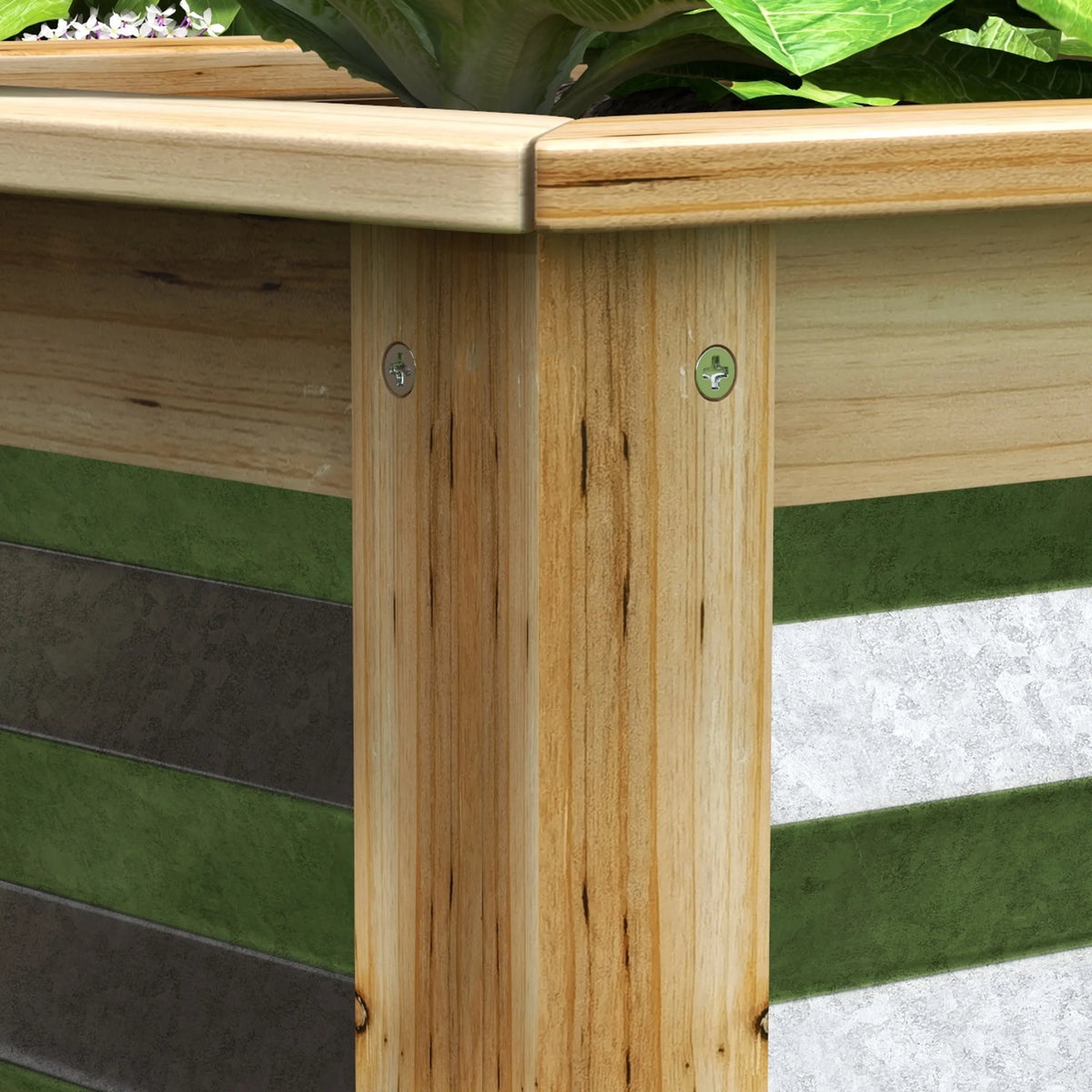 DUOSONG Outsunny Patio Garden Bench Arbor Arch With Pergola And 2 Trellises, 3 Seat Natural Wooden Outdoor Bench For Grape Vines & Climbing Plants, Backyard Decor, Natural Natural Wood Garden &