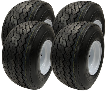 Golf Cart Wheels and Tires Combo 4 Pk18x8.50-8 OEM 8" Fits Club Car, Cushman, EZGO