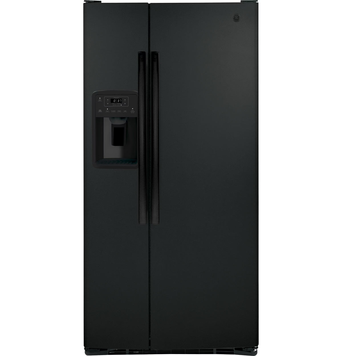 General Electric Side by Side Freestanding Refrigerator, Black