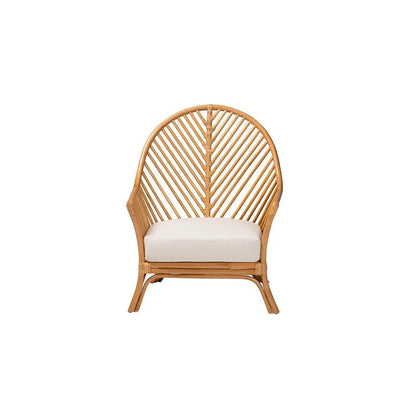 bali & pari Lisabon Bohemian Light Honey Rattan Arm Chair