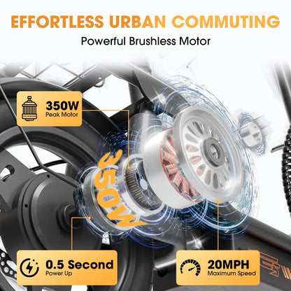 Skeri Electric Scooter with Seat for Adult and Basket, 14 Inch Tire Electric Scooter with Dual Shock Absorbers, 350W Motor with 25-Mile Range, Speed Up to 20 MPH (Gen 2.0)