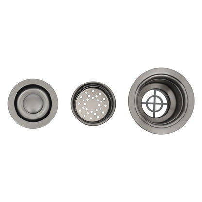Modern Drop in Bar Sink, Single Bowl Kitchen Sink with Foldable Faucet, Black Nano 304 Stainless Steel Utility Sink for Compact Kitchen Commercial Hotel RV Laundry