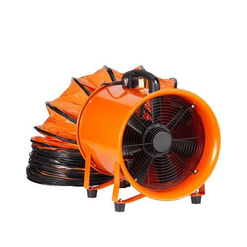 KFFKFF 16" Extractor Fan Blower Portable 33ft Duct Hose Ventilator Industrial