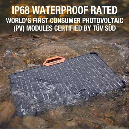 Jackery SolarSaga Solar Panel 80W, Dual-Sided Panels Enhanced Power Generation Efficiency of 25%, IP68 Waterproof and Dustproof, Compatible with all Jackery Power Stations, (Solar Panel Only)