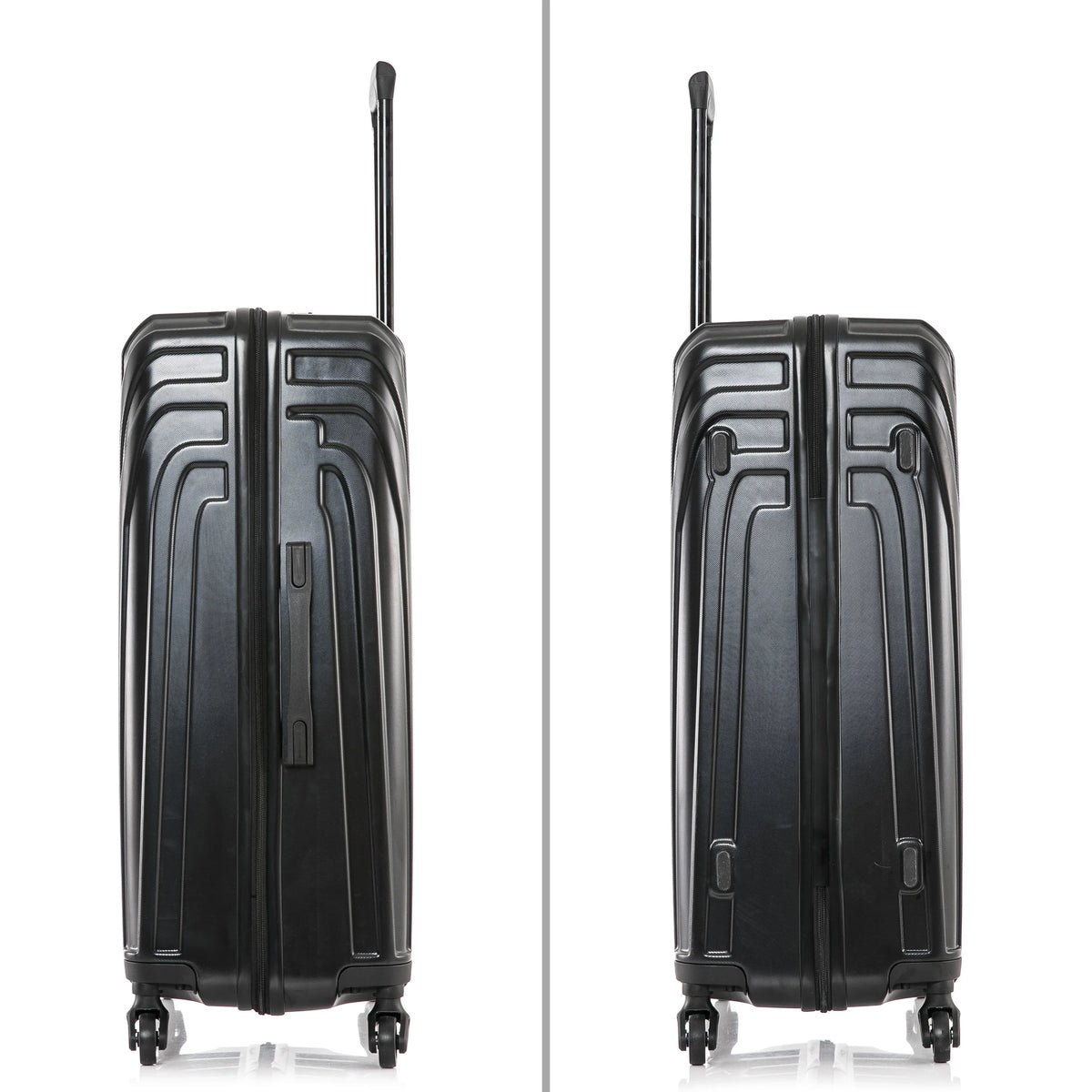 InUSA Vasty 28" Hardside Lightweight Luggage with Spinner Wheels, Handle, and Trolley, Gray