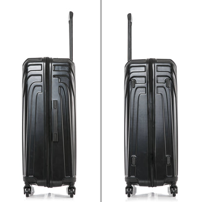 InUSA Vasty 28" Hardside Lightweight Luggage with Spinner Wheels, Handle, and Trolley, Gray