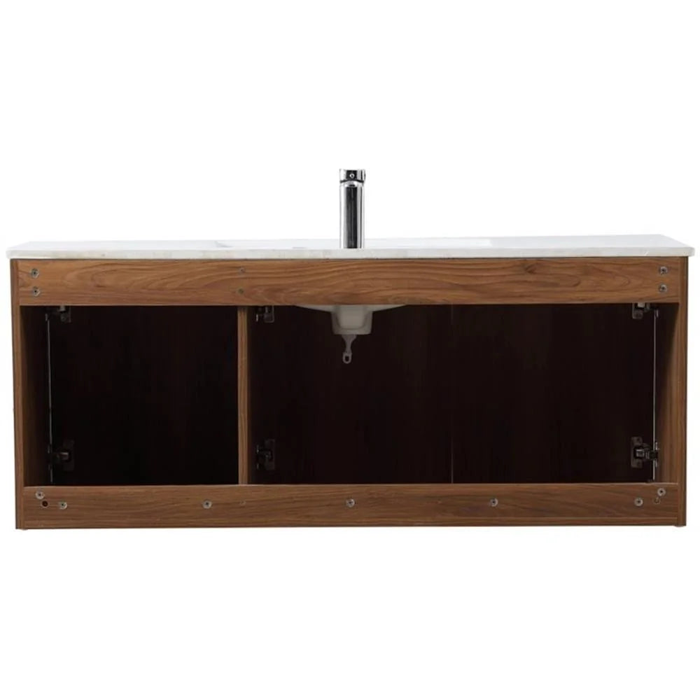 Elegant Kitchen and Bath 48 Inch  Single Bathroom Floating Vanity In Concrete Grey