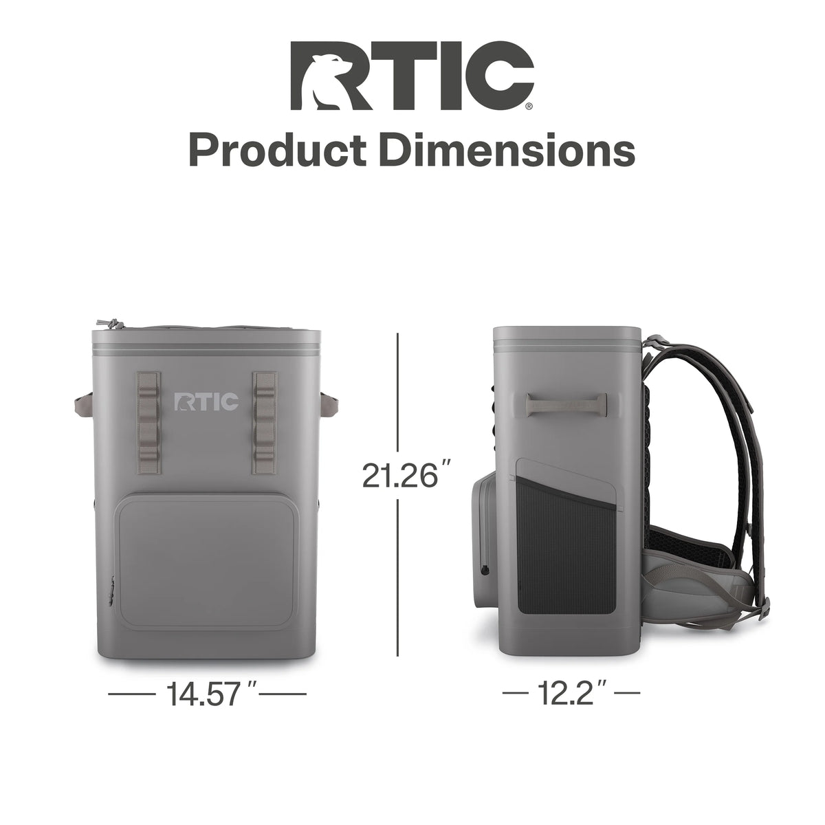 RTIC 48 Can Ultra-Tough Backpack Cooler, Leakproof Cooler, Waterproof Zipper, Navy