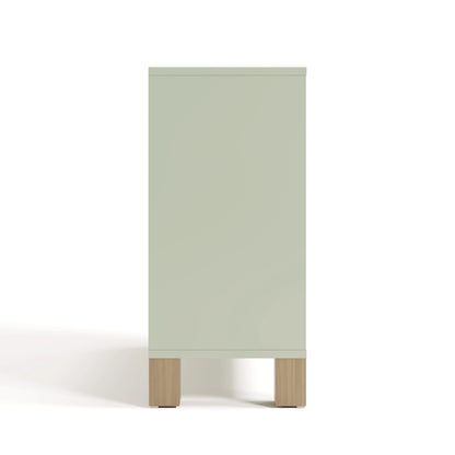 Storkcraft California Cube Organizer Children's Bookcase, Blush with Driftwood