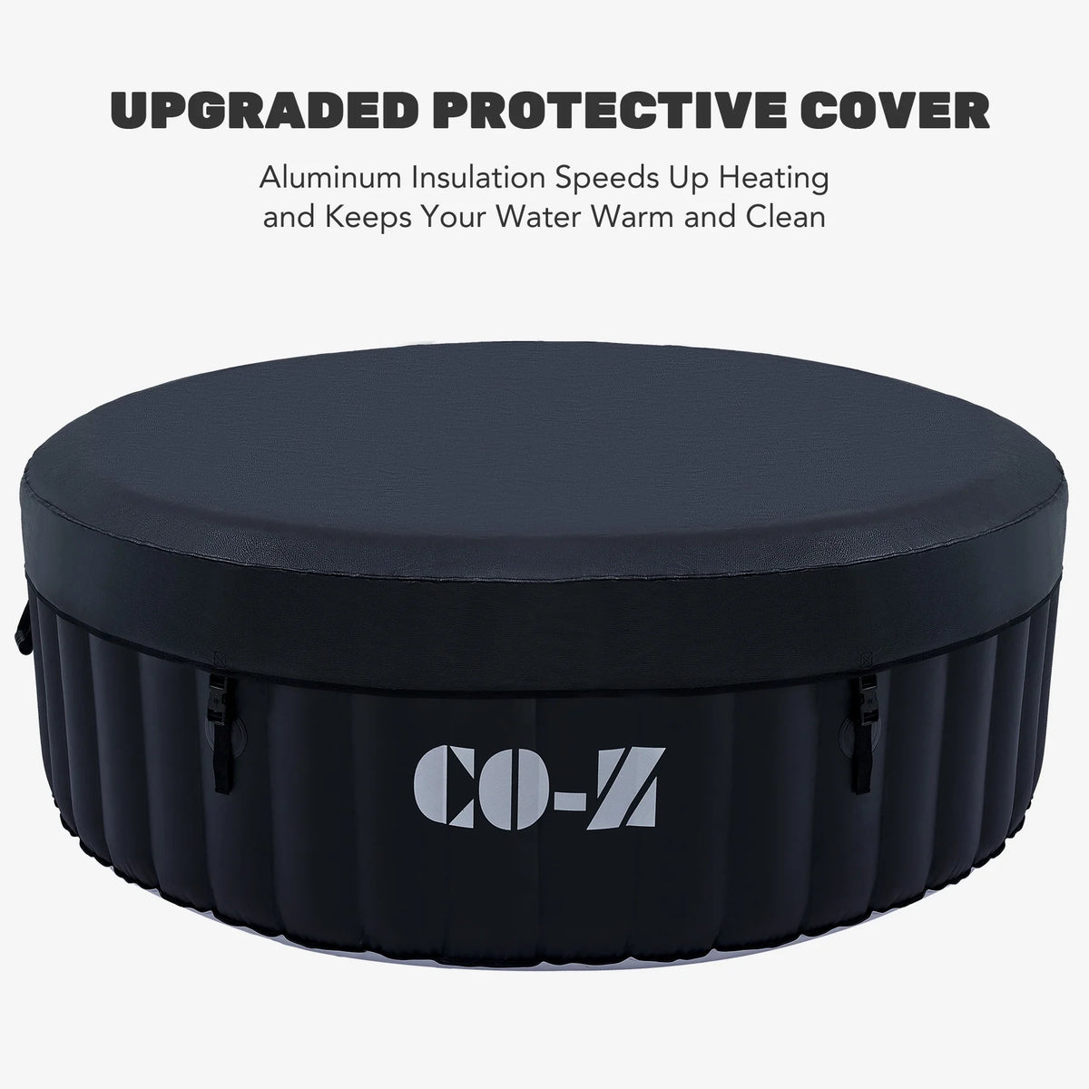 CO-Z 6ft Inflatable Hot Tub Pool with Massage Jets, Green