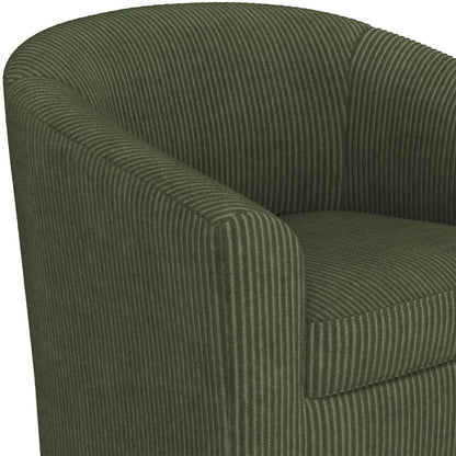 Renwick Faux Leather Barrel Accent Chair for Living Room, Set of 2, Black