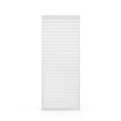 Mirador 10'x10' 111S Outdoor Pergola Accessories-Aluminum Fixed Shutter Wall, Dark Gray