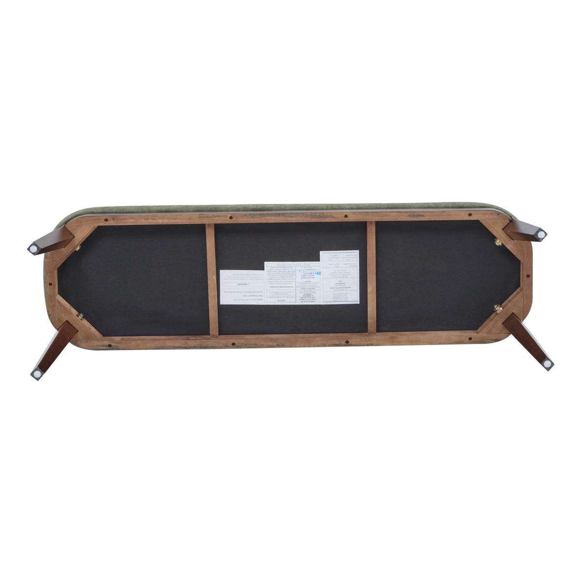 Eleanor Mid-century Upholstered Dining Bench, Entryway Bench with Solid Wood Frame, Beige