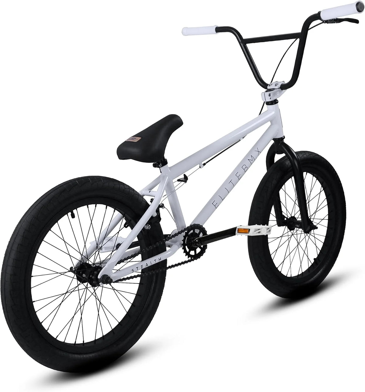 Elite BMX Bicycle 20” Freestyle Bike - Stealth Blue Purple Ideal for Ages 7 to 18 Years