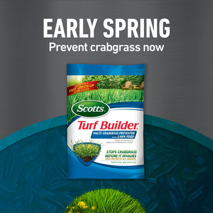 Scotts Turf Builder Bundle for Large Lawns with EdgeGuard DLX Broadcast Spreader