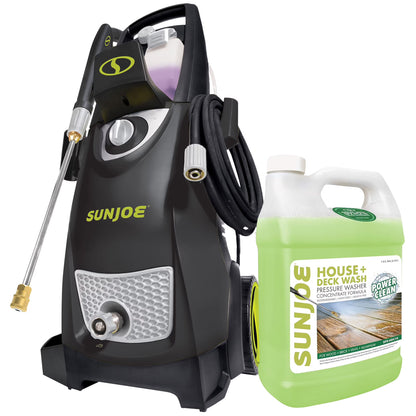 Sun Joe Electric Pressure Washer with Wheels and 3 Pack Pressure Washer Cleaner