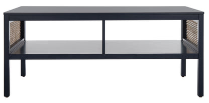 SAFAVIEH Miya Solid 2 Shelf Coffee Table Wood, Natural