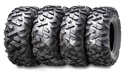 WANDA UTV ATV Tires 23x8-11 Front & 24x9-11 Rear /4PR Ultra Deep Self-cleaning Tread, Set 4