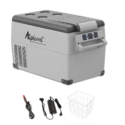 Alpicool CF55 Portable Refrigerator 12 Volt Car Freezer 58 Quart(55 Liter) Vehicle, Car, Truck, RV, Boat, Mini fridge freezer for Driving, Travel, Fishing, Outdoor -4��F to 68��F