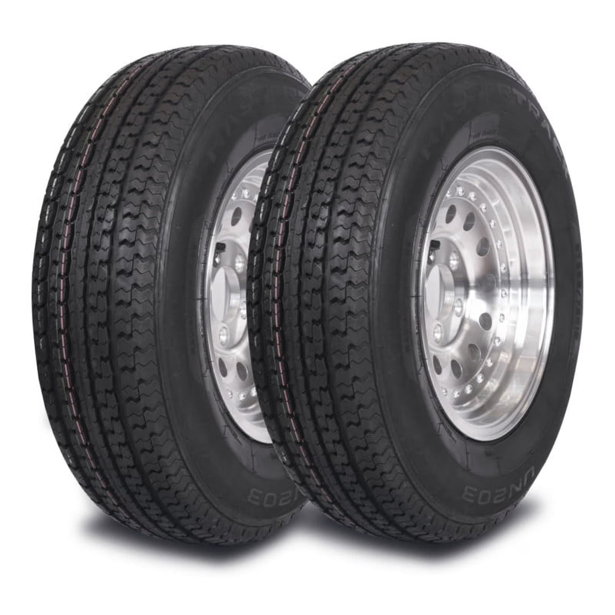 Mastertrack UN203 ST205/75R14 8 Ply 105/101N Load Range D Radial Trailer Tire - ST 205/75/14 205/75R14,Set of 2(No Wheels)