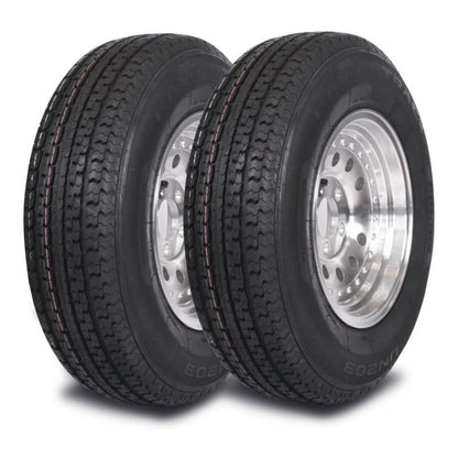 Mastertrack UN203 ST205/75R14 8 Ply 105/101N Load Range D Radial Trailer Tire - ST 205/75/14 205/75R14,Set of 2(No Wheels)