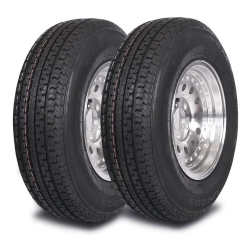 Mastertrack UN203 ST205/75R14 8 Ply 105/101N Load Range D Radial Trailer Tire - ST 205/75/14 205/75R14,Set of 2(No Wheels)