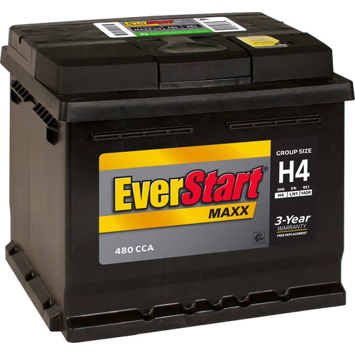 EverStart Maxx Lead Acid Automotive Battery, Group Size H4 / LN1 / 140R 12 Volt, 480 CCA 75RC
