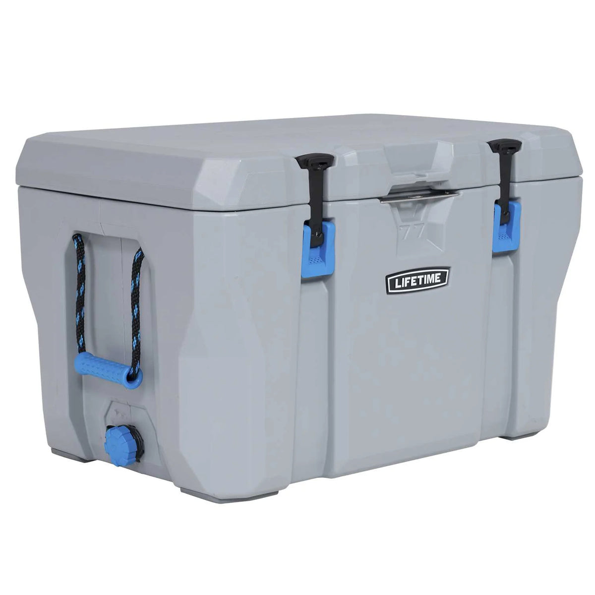Lifetime 77 qt Bear-Resistant Camping Cooler, Premium High Performance, Ice Retention, Hard Cooler, 96 Can Capacity, Light Gray (90903)
