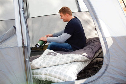 Heritage Big & Tall 10°F Flannel Sleeping Bag, XL Sleeping Bag Fits Adults up to 6ft 7in Tall, Machine Washable, Great for Camping, Hunting, Guests, & More