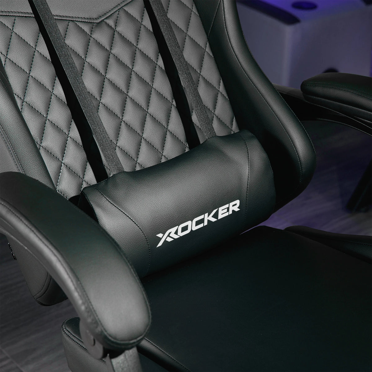 X Rocker Apex PC Gaming Chair with Massage Function and Footrest, Red