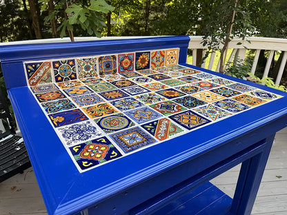 100 Mexican Tiles 4x4 Handpainted Hundred Pieces 10 Different Designs