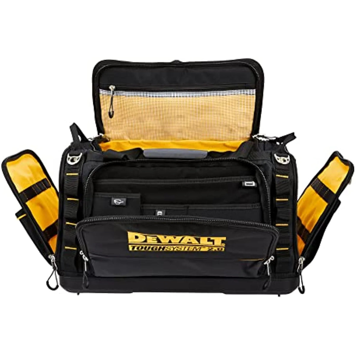 DeWalt ToughSystem 2.0 15 in. W X 13.13 in. H Ballistic Nylon Tool Bag 50 pocket Black/Yellow 1 pc