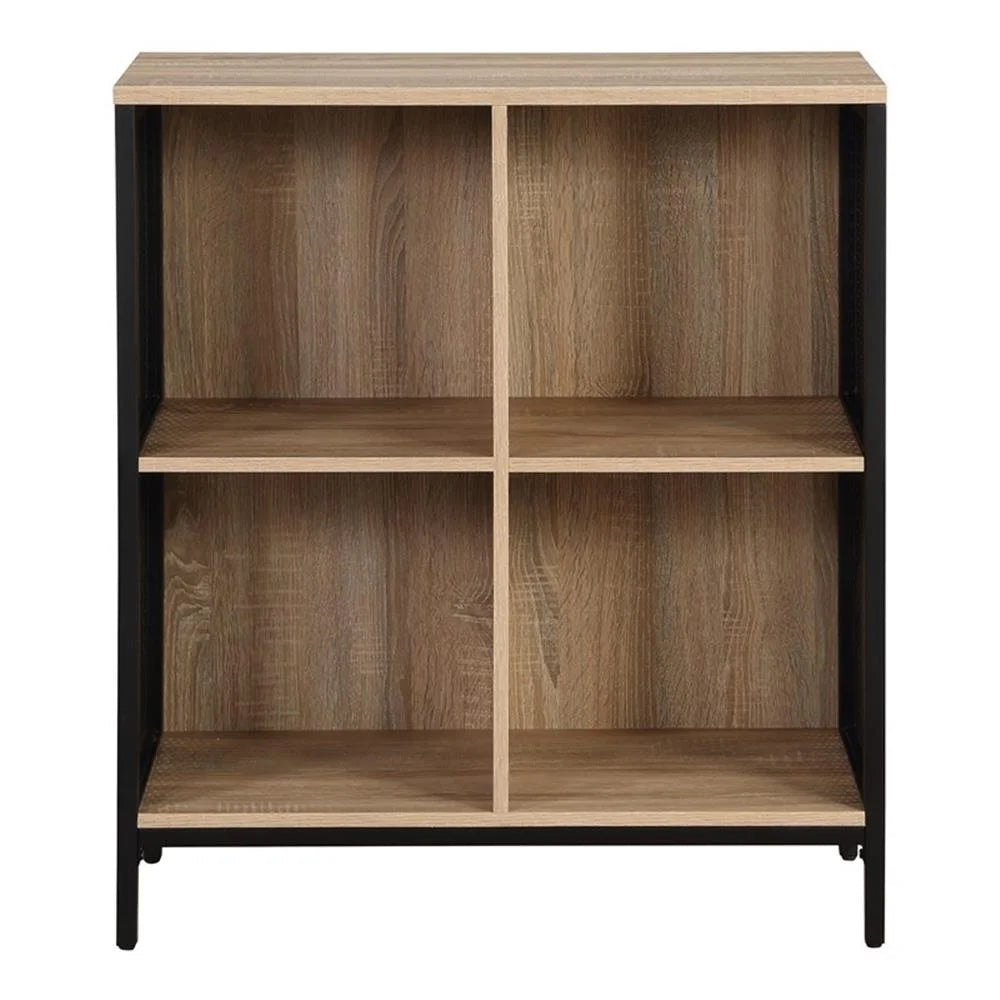 OSP Home Furnishings Ace 4 Cube Storage/Bookcase Engineered Wood in River Oak Finish