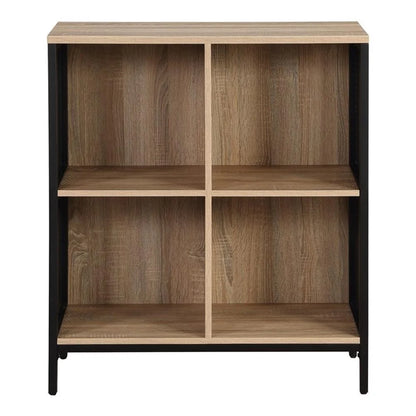 OSP Home Furnishings Ace 4 Cube Storage/Bookcase Engineered Wood in River Oak Finish