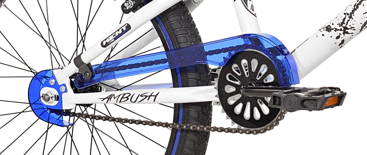 Kent Bicycles 20" Boy's Ambush BMX Child Bike, Black/Blue