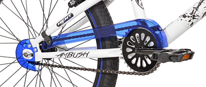 Kent Bicycles 20" Boy's Ambush BMX Child Bike, Black/Blue