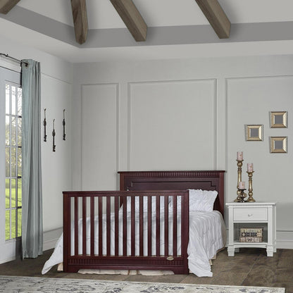 Dream On Me Morgan 5-in-1 Convertible Crib. Cherry
