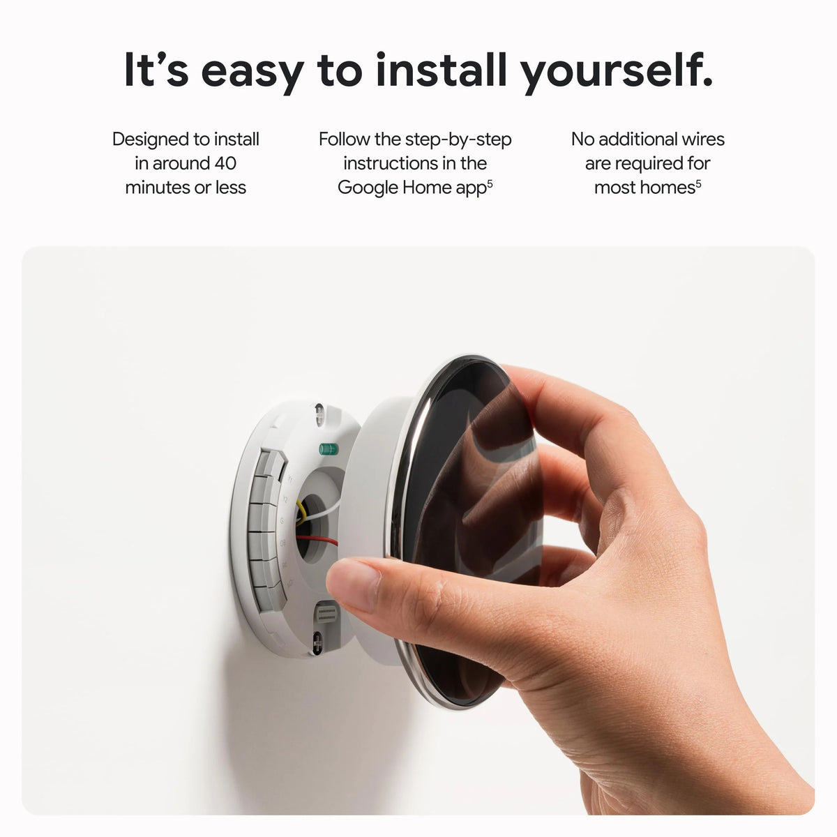 Google Nest Learning Thermostat (4th Gen) with Nest Temperature Sensor (2nd Gen) - Energy Saving Smart Thermostat with Adaptive Eco - Works with Alexa and Google Home App - Polished Obsidian
