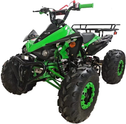 X-Pro Brand New Blast 125cc ATV with Automatic Transmission Reverse LED Headlights Big 19"/18" Tires