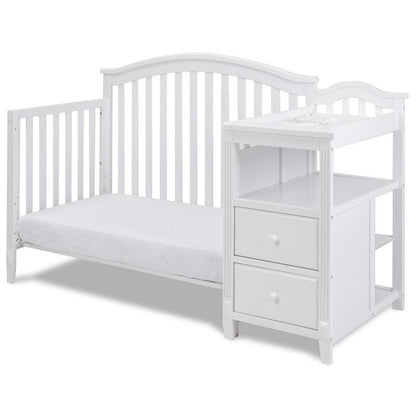 AFG Baby Furniture Kali 4-in-1 Convertible Crib and Changer White