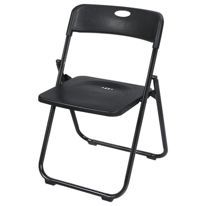 Anvazise Folding Chair 6Pcs/Set Folding Chairs, Staff Backpack Computer Chair, Basics Foldable Plastic Chair, Outdoor Portable Activity Chair, Black (Black)