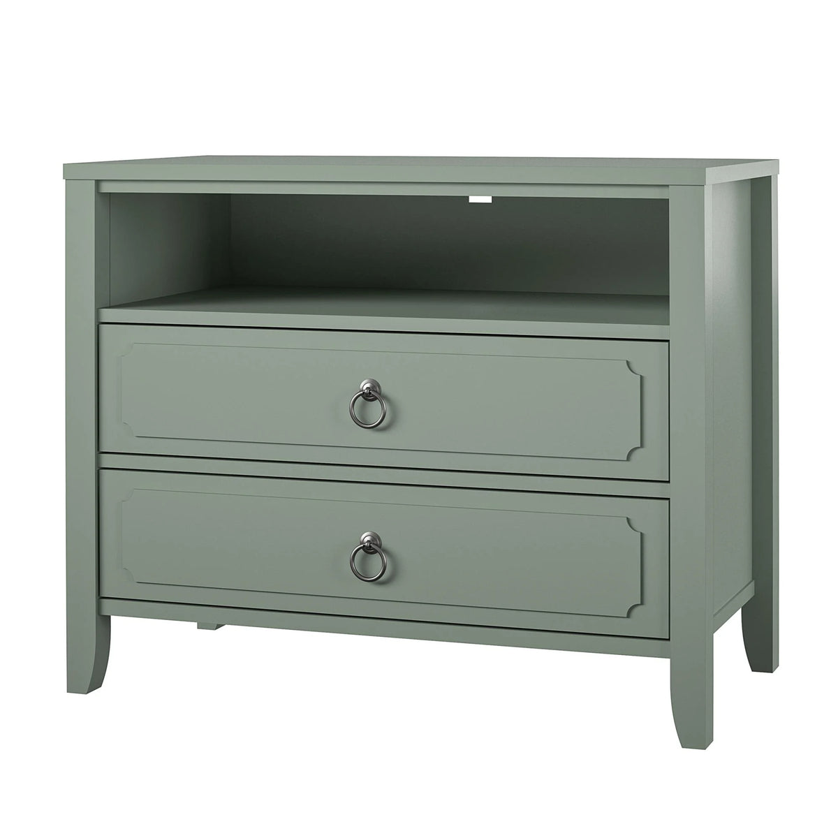 Her Majesty 2 Drawer Nightstand, Mustard Yellow