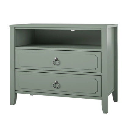 Her Majesty 2 Drawer Nightstand, Mustard Yellow