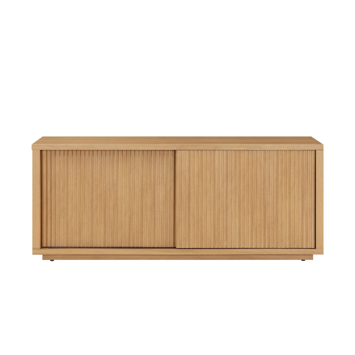 Beautiful Fluted TV Stand for TV��s up to 70�� by Drew Barrymore, Rich Black Finish