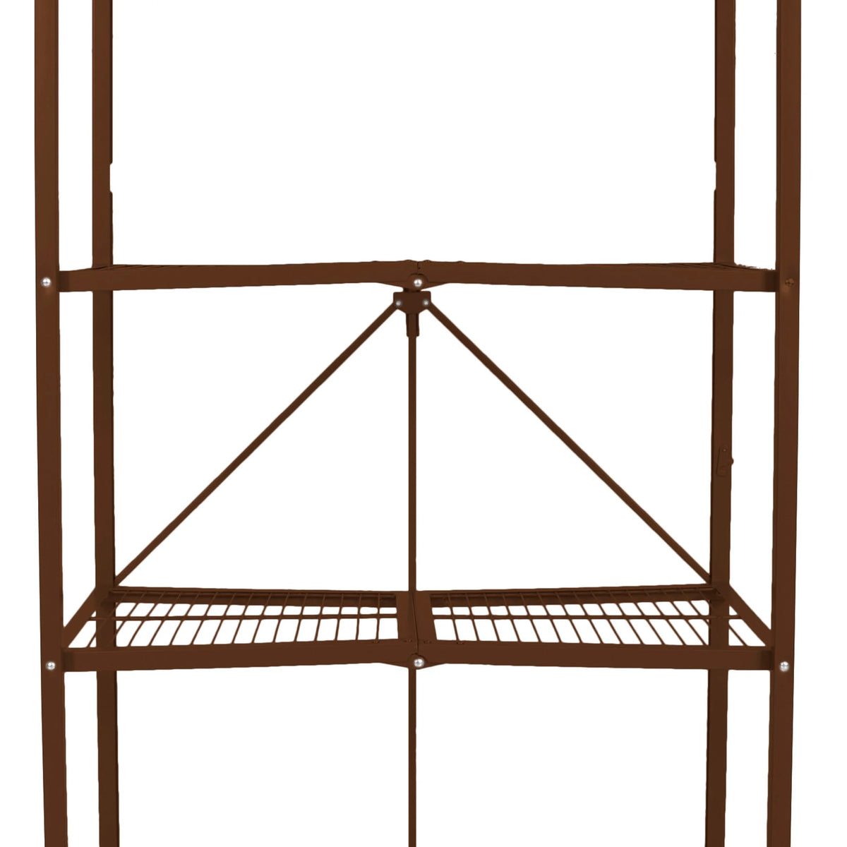 Origami 2-Pack R5 Series Heavy-Duty 4-Tier Foldable Steel Shelf, Pewter