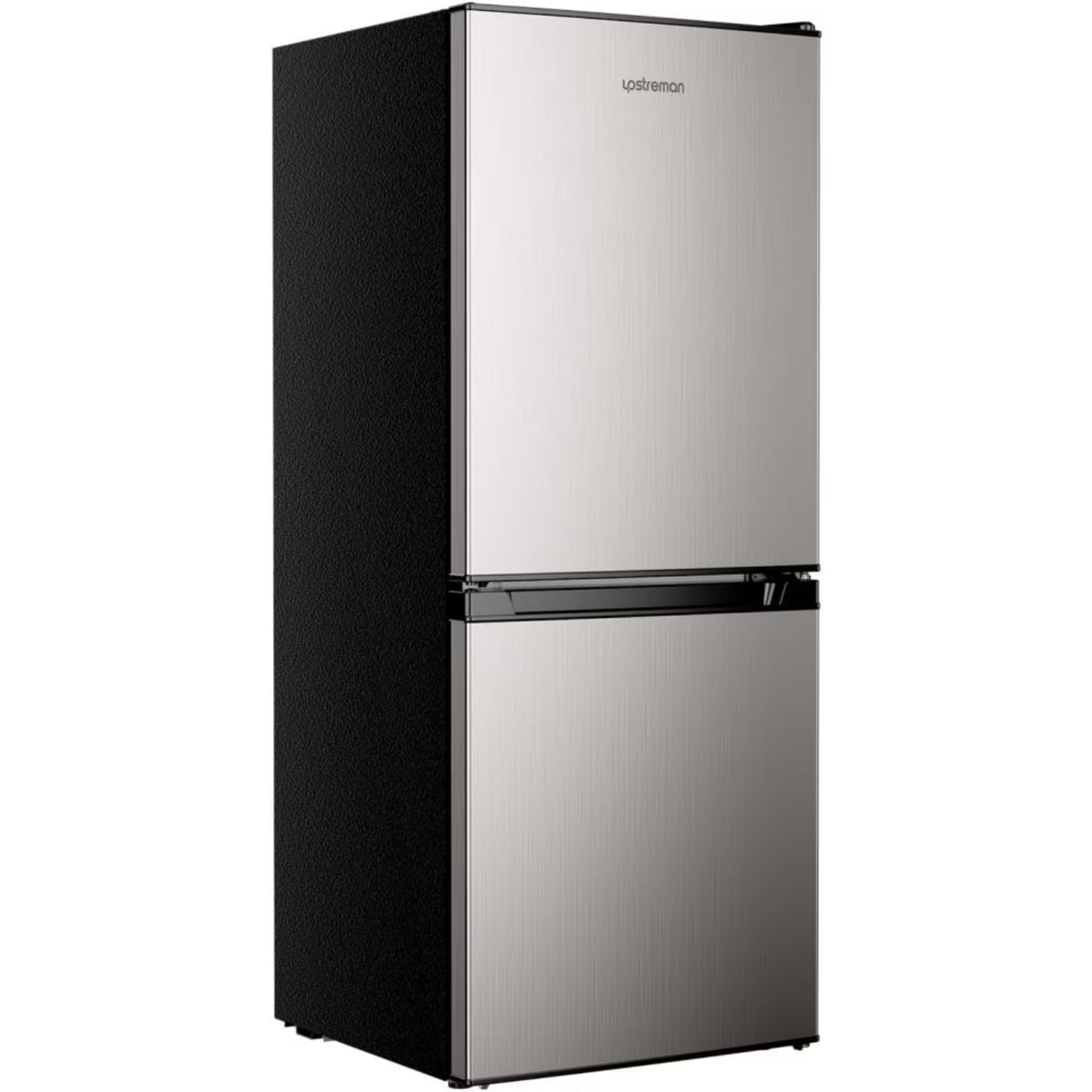 Upstreman 4.0 Cu.Ft Mini Fridge with Bottom Freezer, 2 Door Small Refrigerator with Adjustable Thermostat and Removable Glass Shelves for Bedroom, Dorm, Office, Apartment, Black BM40