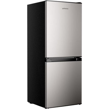 Upstreman 4.0 Cu.Ft Mini Fridge with Bottom Freezer, 2 Door Small Refrigerator with Adjustable Thermostat and Removable Glass Shelves for Bedroom, Dorm, Office, Apartment, Black BM40