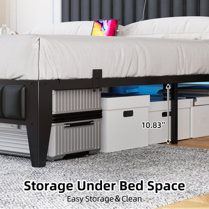 WhizMax Under Bed Storage Platform Bed Frame, Queen