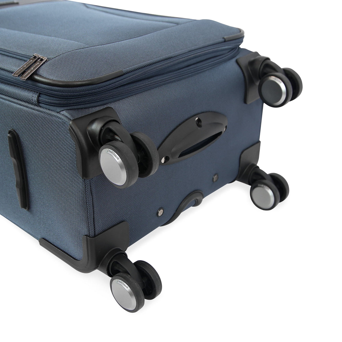 Brookstone Harbour 22" Softside Carry-on Spinner Luggage - Dark Charcoal