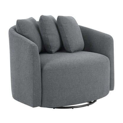 Beautiful Drew Accent Chair by Drew Barrymore, Cream Boucle